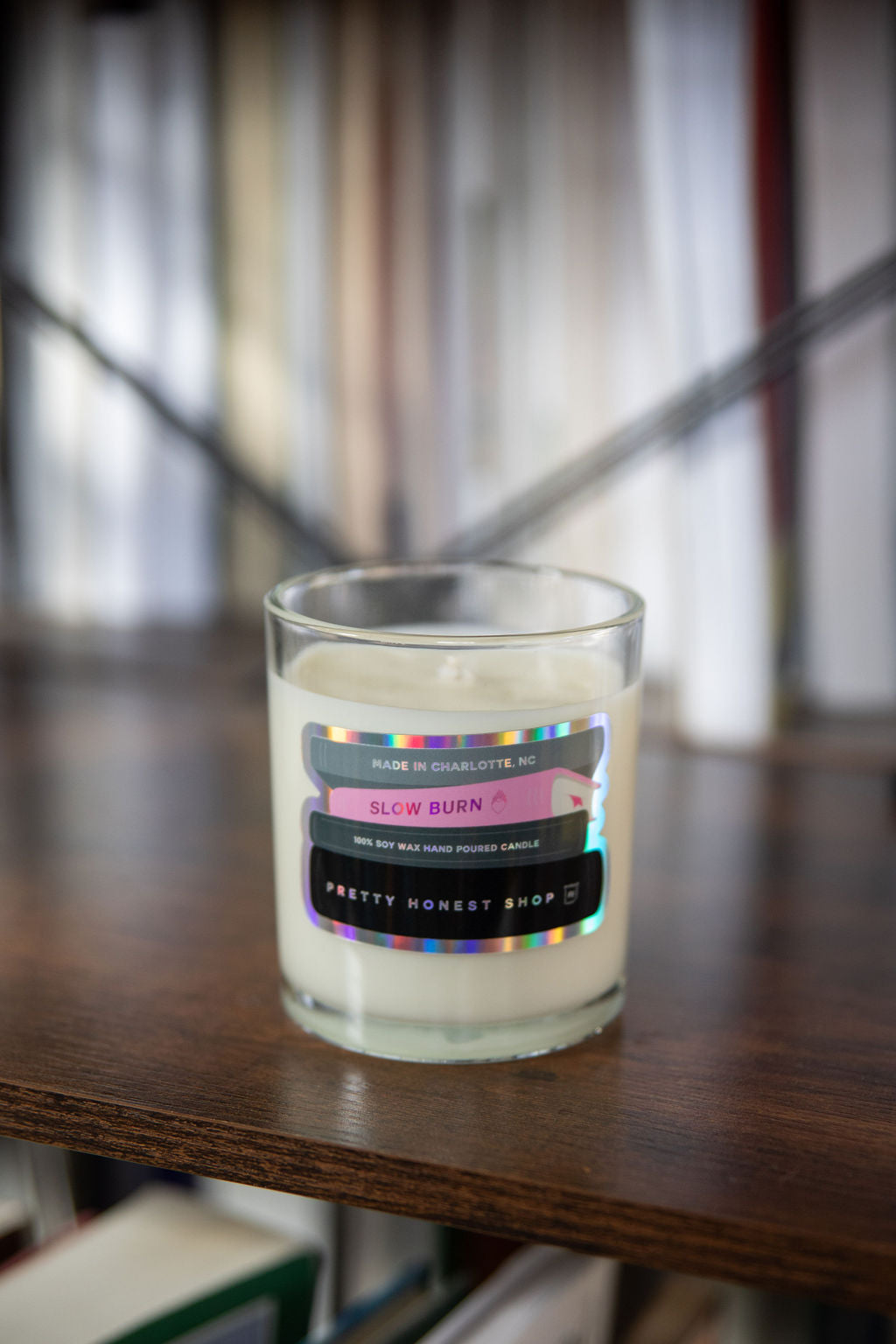 Slow Burn Book Candle Collection detail view by Pretty Honest Candles