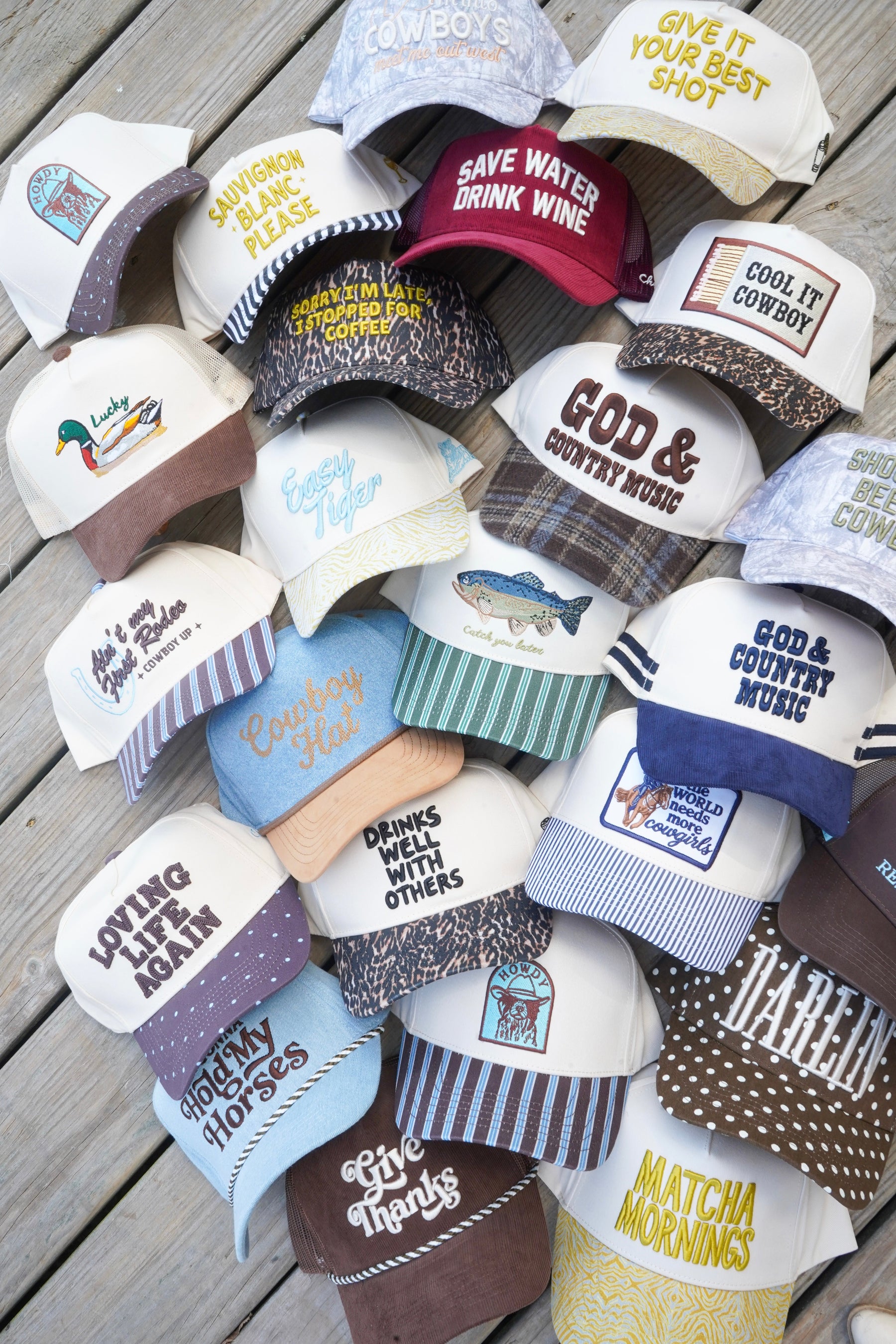 Save Water Drink Wine - Maroon Corduroy Trucker Hat by KenzKustomz — product view 1