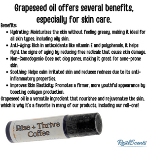 Rise + Thrive Coffee Roll-On Oil – Rich, Bold & Energizing | ResilScents™ by ResilScents, Southern food gift detail photo 4