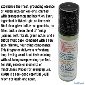 Kudzu Roll-On Oil – Fresh, Floral & Grounding | ResilScents™ by ResilScents, scented candle detail photo 4