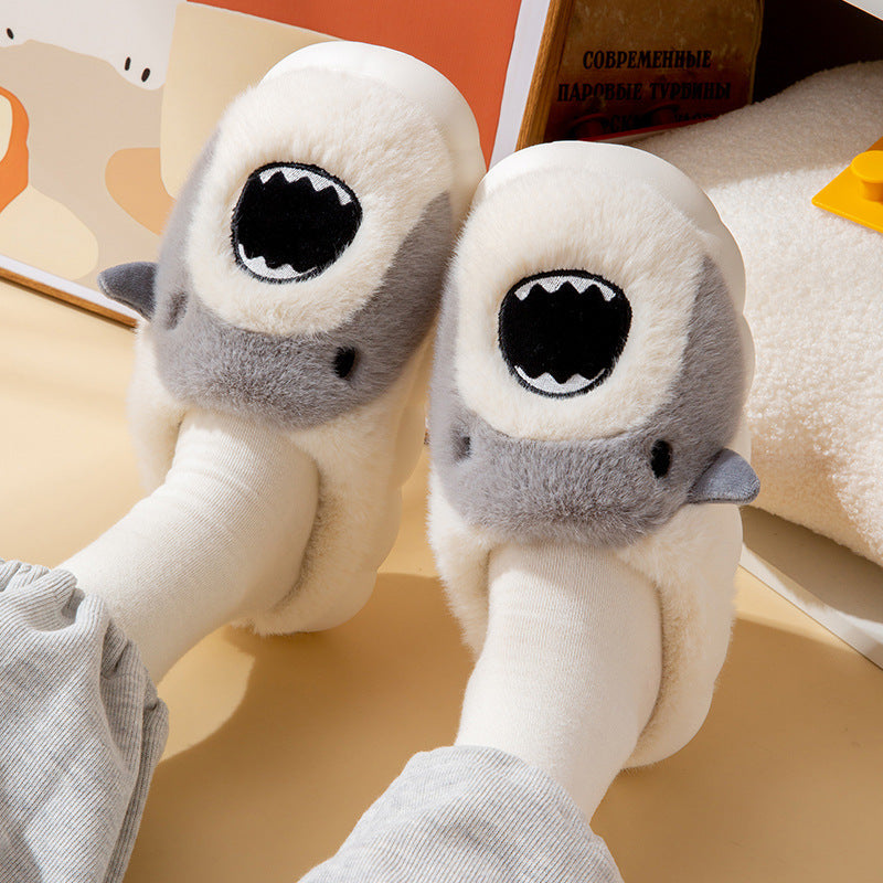 Snazzy Shark Plush Slippers by The Mississippi Mermaid Mercantile - view 9