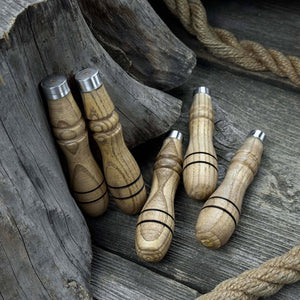 5-Piece Ash Handle Set with Rings by Sharky Forged Steel Tools