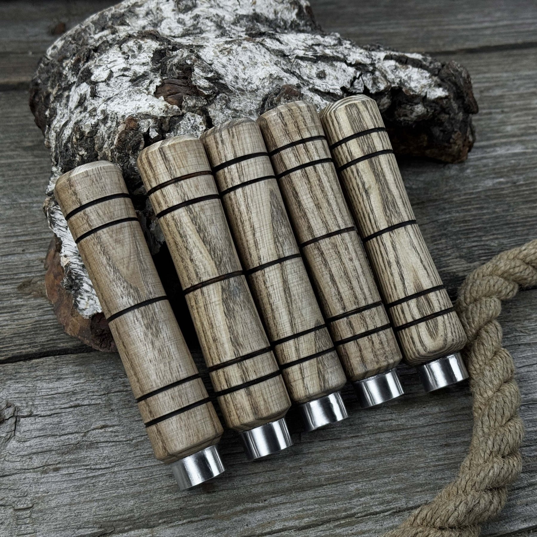 5-Piece Ash Wood Handle Set detail view by Sharky Forged Steel Tools