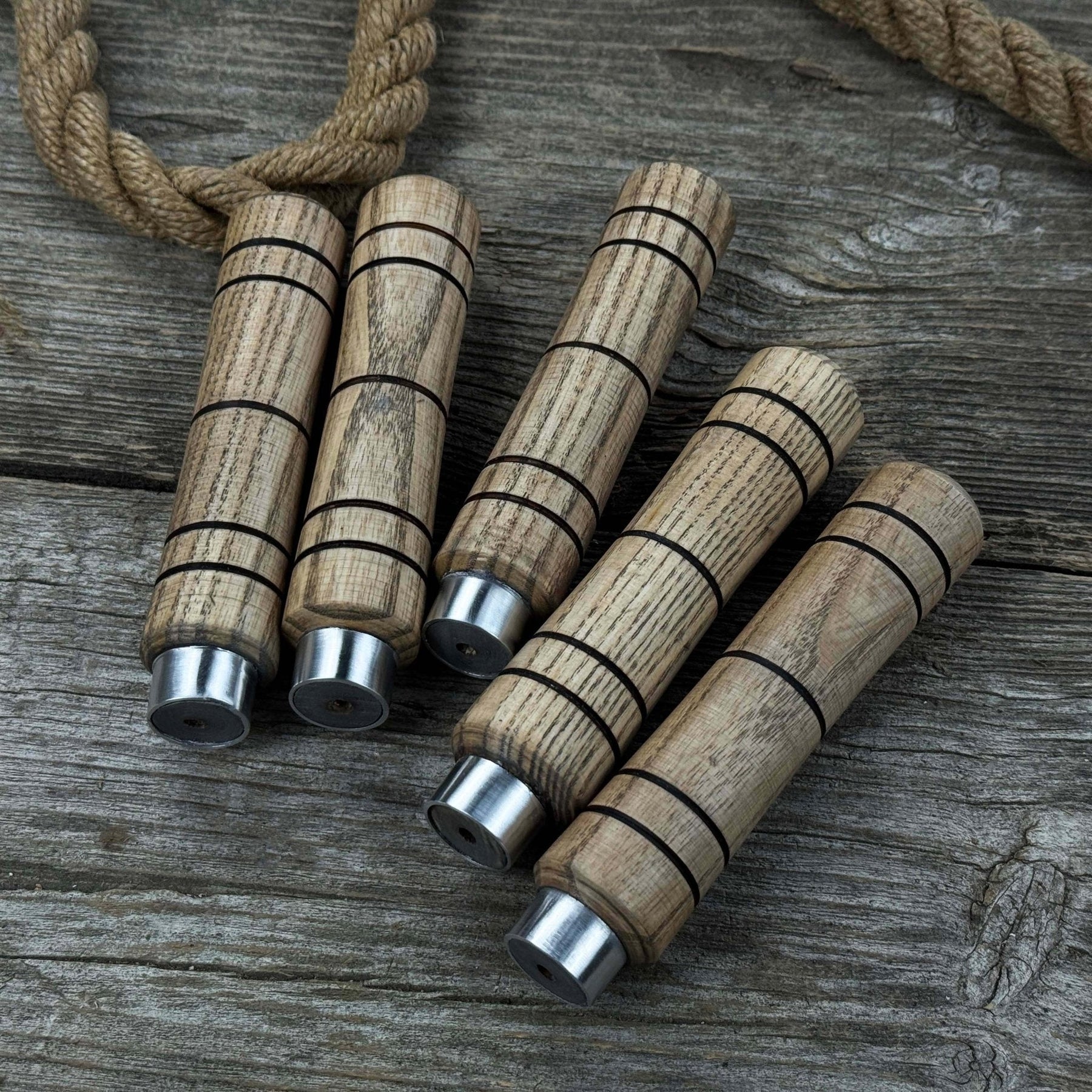 5-Piece Ash Wood Handle Set detail view by Sharky Forged Steel Tools
