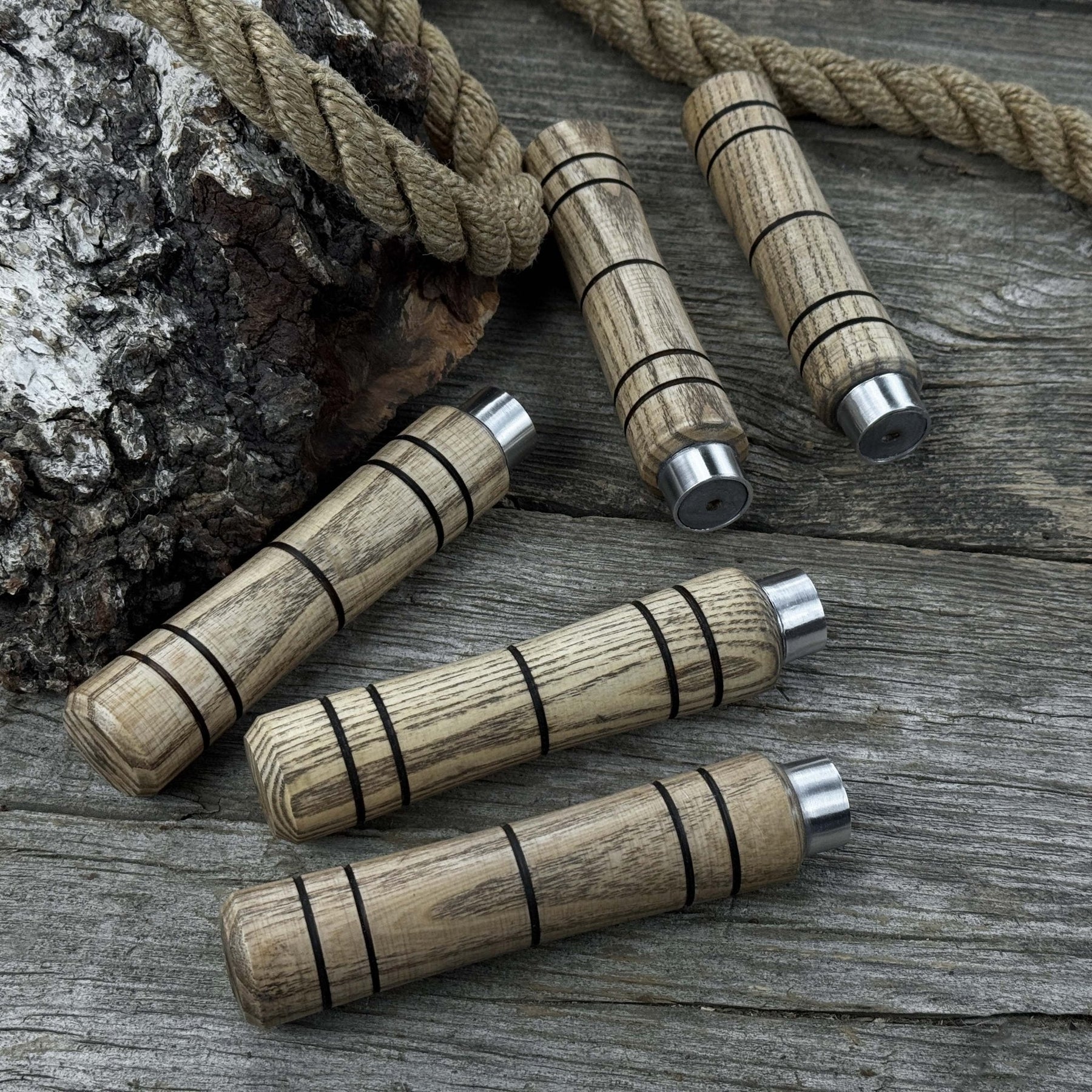 5-Piece Ash Wood Handle Set detail view by Sharky Forged Steel Tools