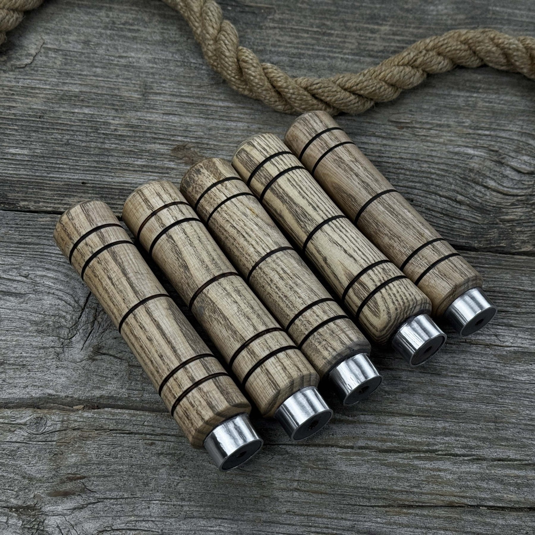 5-Piece Ash Wood Handle Set detail view by Sharky Forged Steel Tools