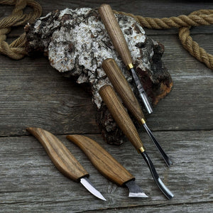 5-Piece Detail Wood Carving Set detail view by Sharky Forged Steel Tools