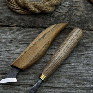 5-Piece Detail Wood Carving Set detail view by Sharky Forged Steel Tools