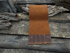 5 Pocket Leather Tool Case detail view by Sharky Forged Steel Tools