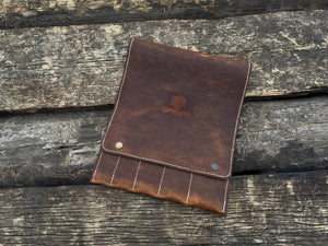 5 Pocket Leather Tool Case detail view by Sharky Forged Steel Tools