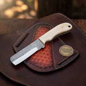 Rasp Steel Bone Bull Cutter Knife for Ranch and Camp Work