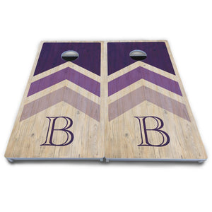 Purple Wedding Arrows Cornhole Boards - All Weather Series