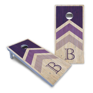 Purple Wedding Arrows Cornhole Boards - All Weather Series