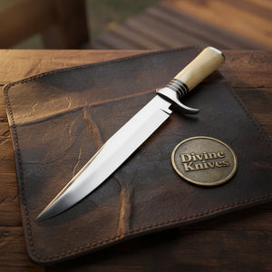 Crocodile Dundee Bowie with Oversized Clip Point Blade by Divine Knives