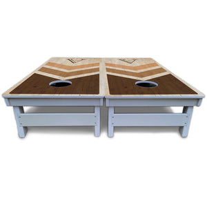 Wedding Arrows Cornhole Boards - All Weather Series - Natural