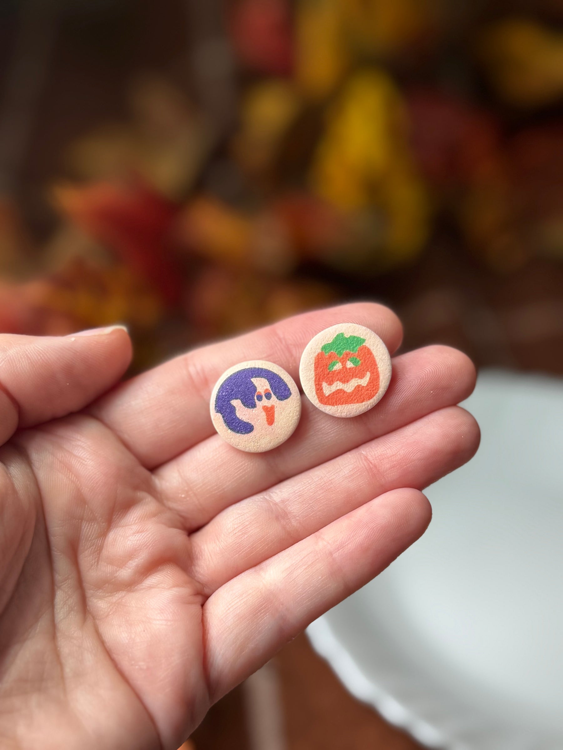 Halloween Cookie Studs