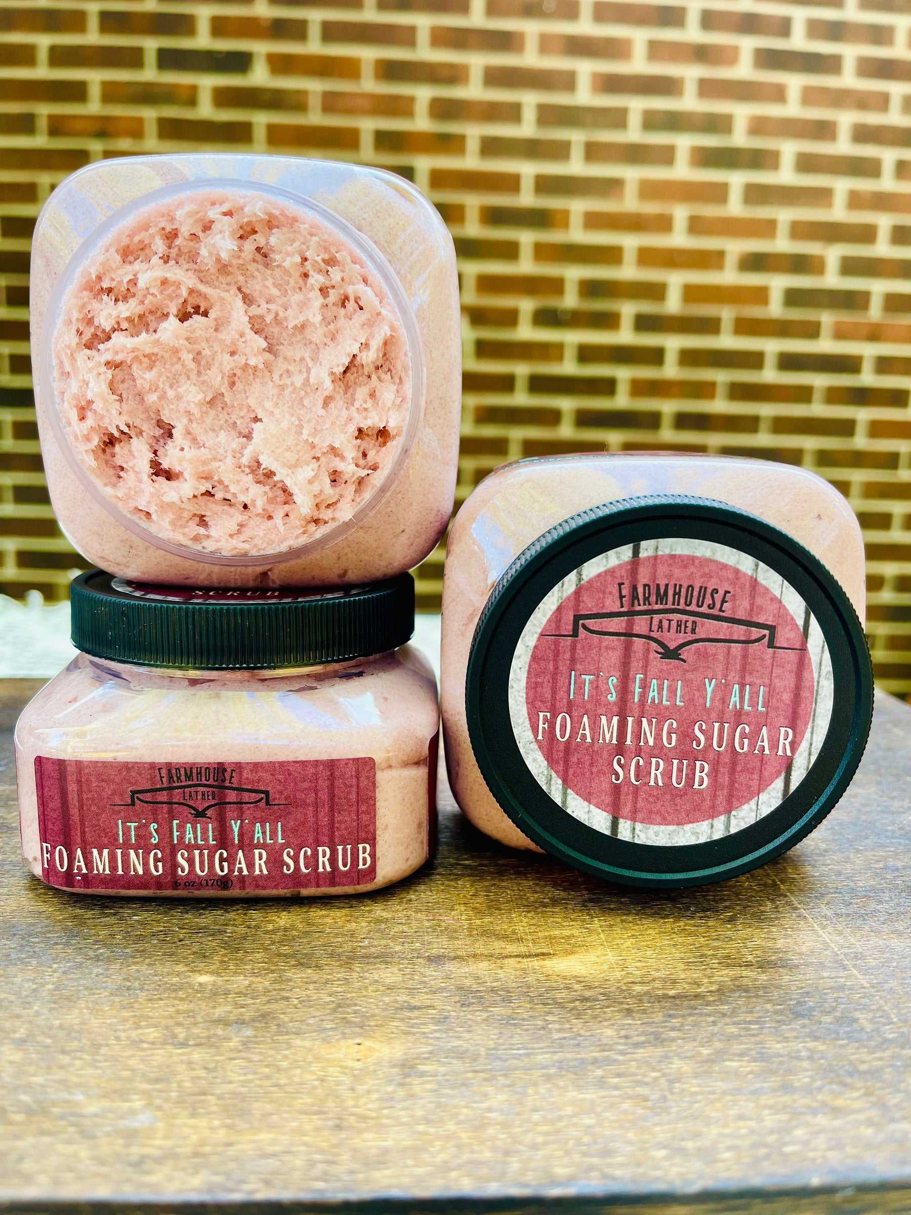 Farmhouse Lather Its Fall Yall foaming sugar scrub image 1