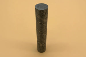 Custom Handmade Damascus Steel Round Rod 5.5 Inch 25.5 mm Diameter by JW SteelCrafts, Southern lifestyle apparel detail photo 2