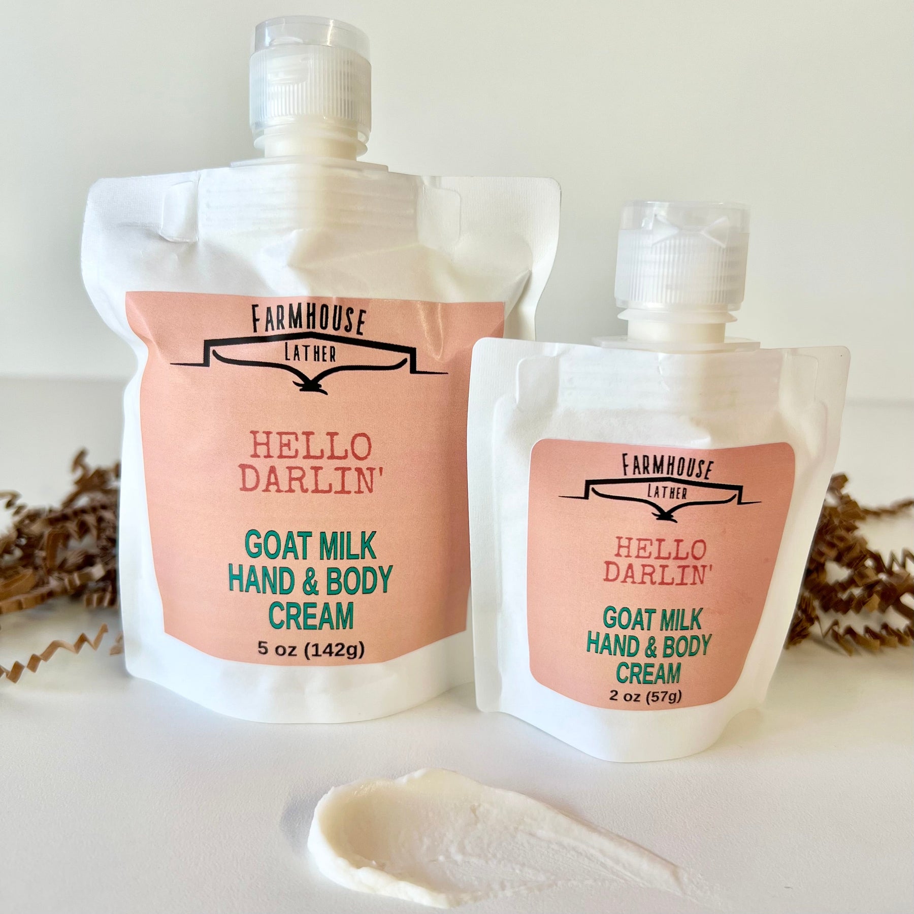 Farmhouse Lather Hello Darlin Goat Milk Lotion image 2 for Southern handmade bath and body gifts