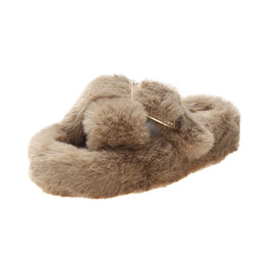 Opened Toed Extra Fluffy Slippers by The Mississippi Mermaid Mercantile - view 40