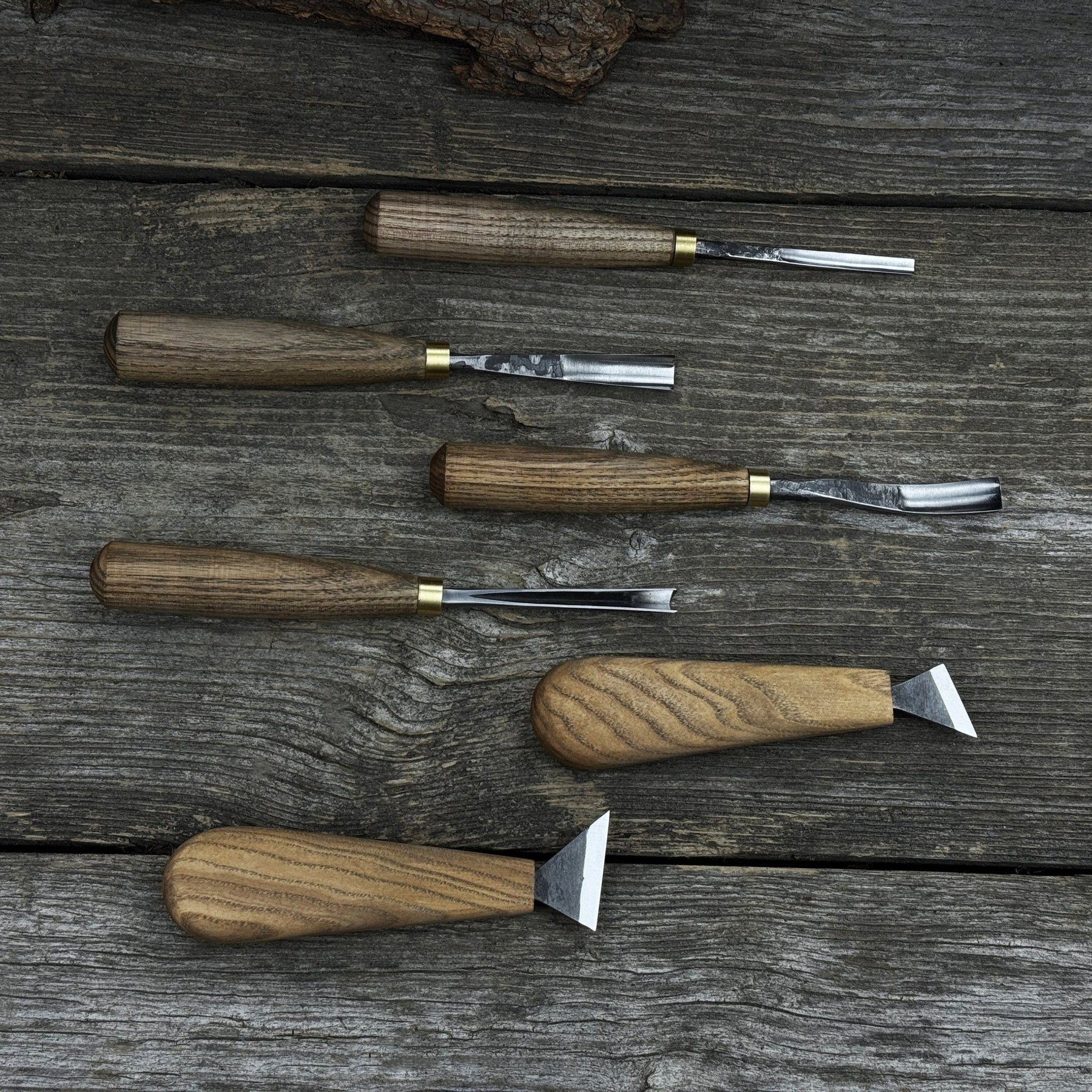 6-Piece Wood Carving Tool Set – Knives, Gouges & Chisels for Detail Work detail view by Sharky Forged Steel Tools