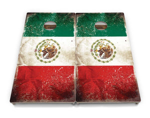 Mexico Flag Cornhole Boards - Professional Tournament Series