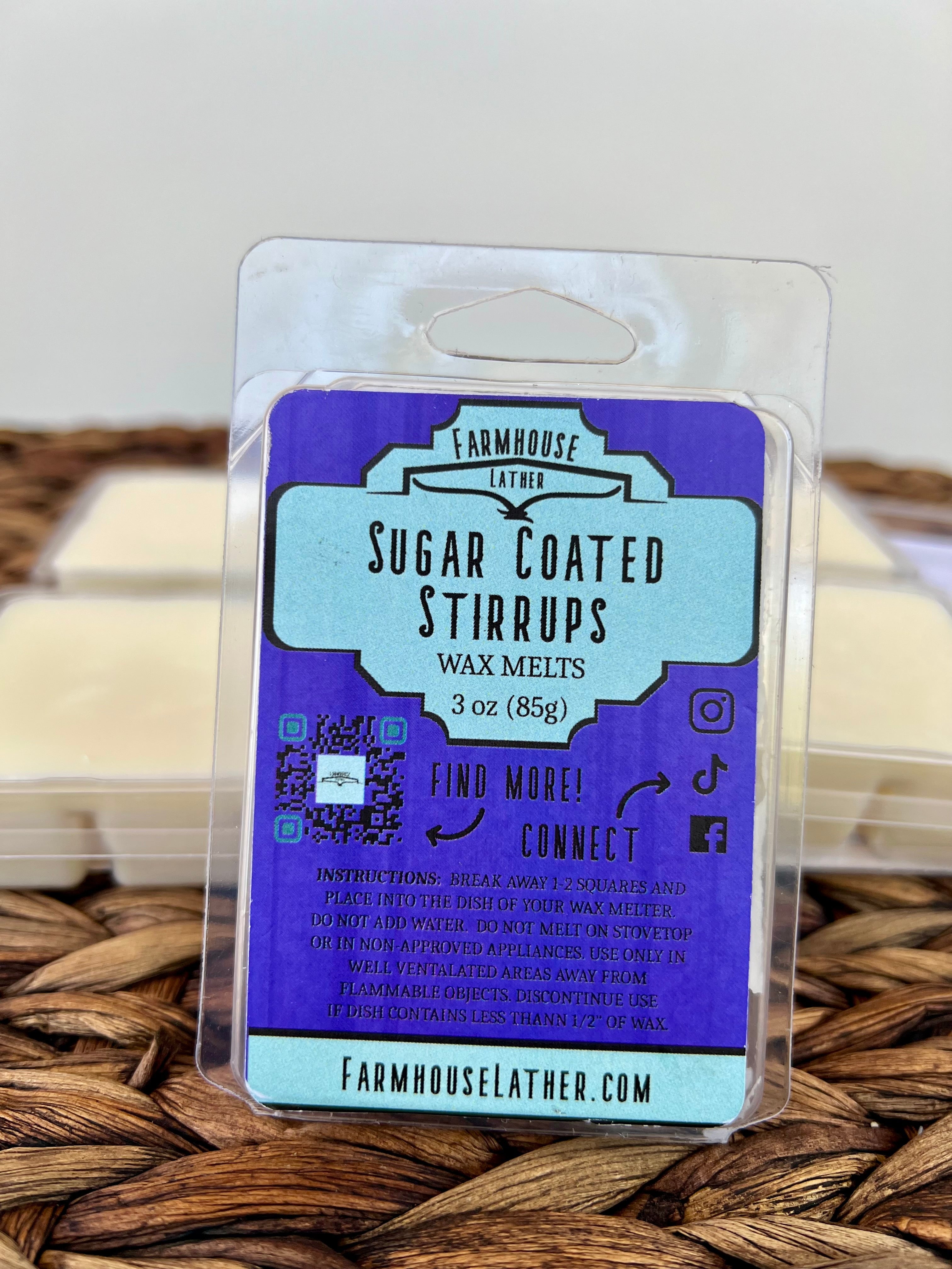 Farmhouse Lather Sugar Coated Stirrups wax melt image 1