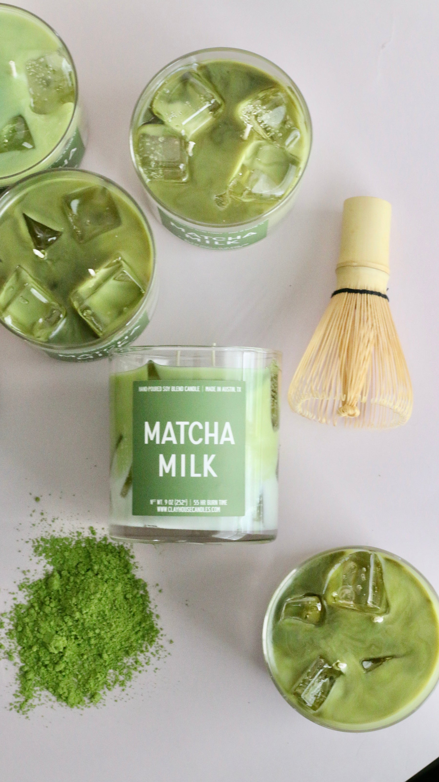 Matcha Milk Container Candle by Clay House Candles image 3