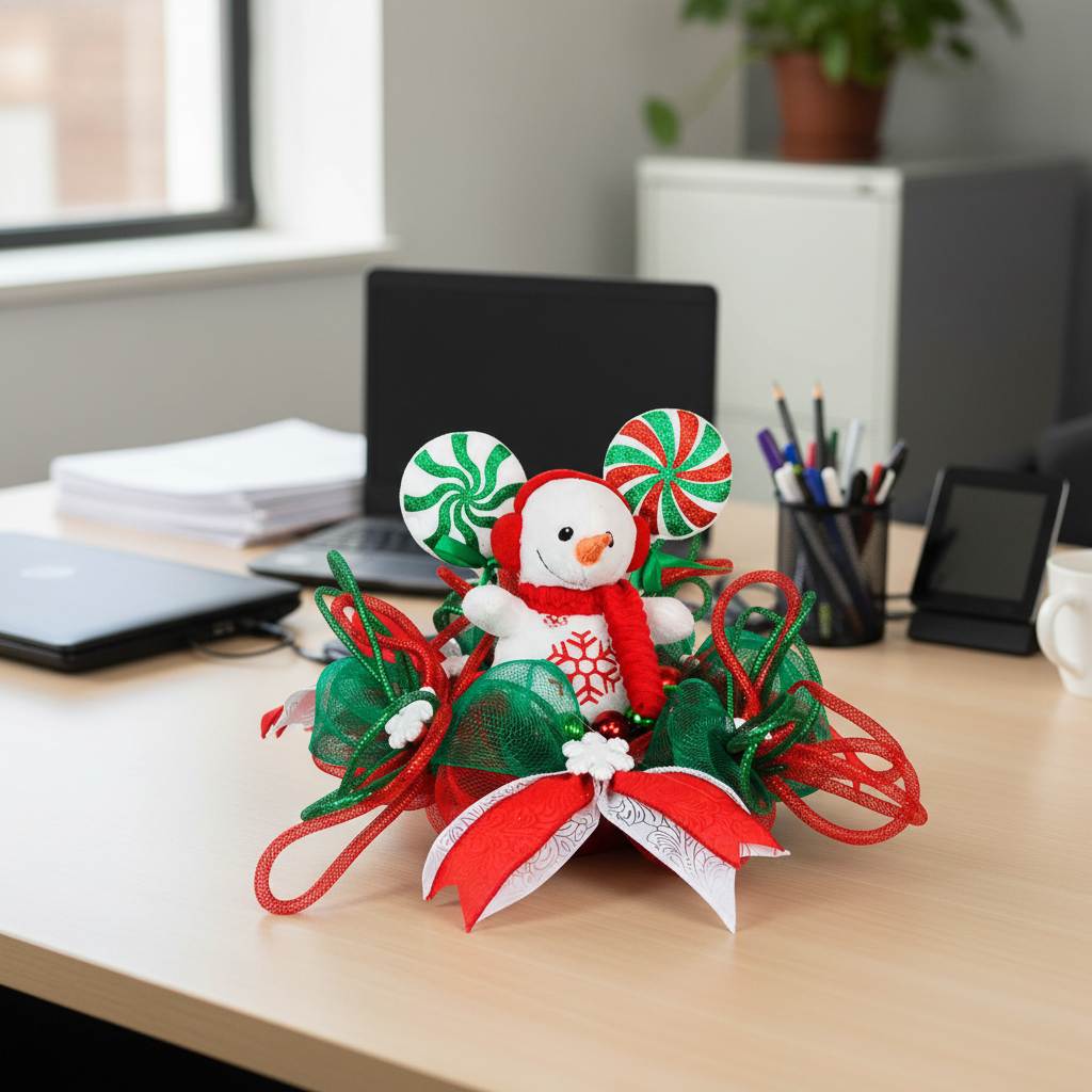 Centerpiece | Snowman Centerpiece | Holiday Lollipop Table Decoration by Bouge Creations