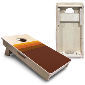 Retro Gradient - Mini or Vacation Size Cornhole Boards by Cornhole Solutions, custom cornhole board detail photo 5