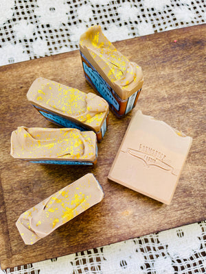 Farmhouse Lather Grannys Pumpkin Butter Goat Milk Soap image 2 for Southern handmade bath and body gifts