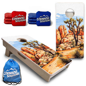 Joshua Tree - Mini or Vacation Size Boards by Cornhole Solutions, custom cornhole board main product photo
