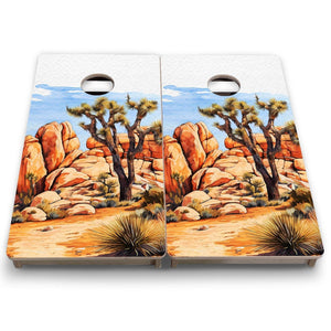 Joshua Tree - Mini or Vacation Size Boards by Cornhole Solutions, custom cornhole board detail photo 7