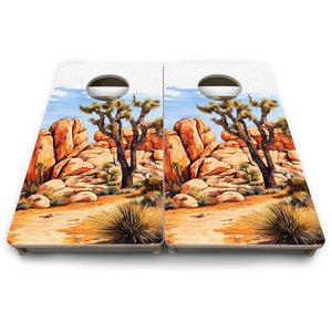 Joshua Tree - Mini or Vacation Size Boards by Cornhole Solutions, custom cornhole board detail photo 9