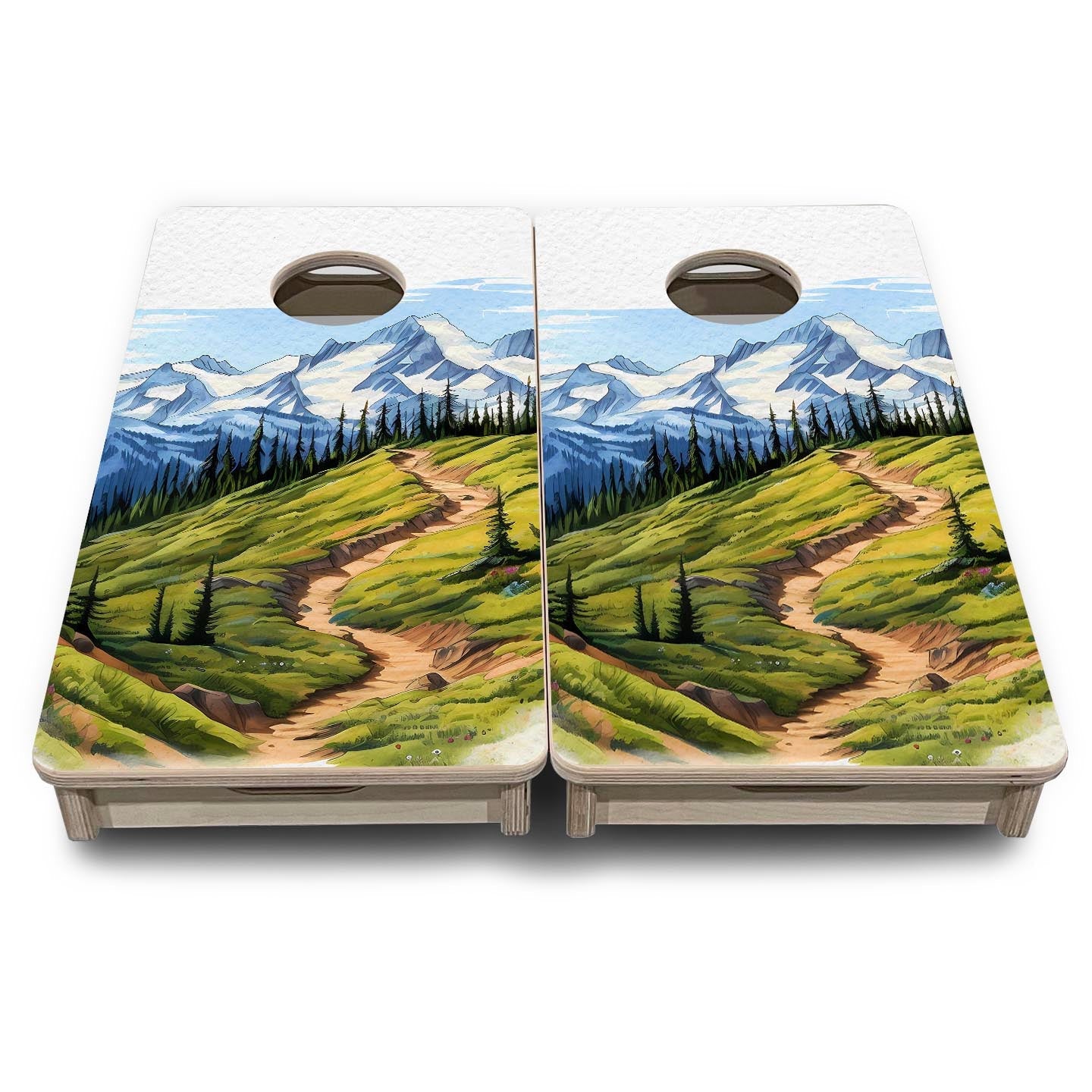 Olympic - Mini or Vacation Size Boards by Cornhole Solutions, custom cornhole board detail photo 2