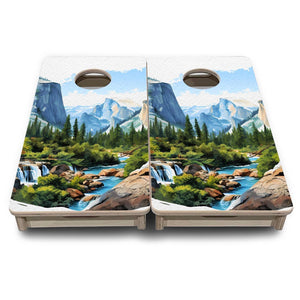 Yosemite - Mini or Vacation Size Boards by Cornhole Solutions, custom cornhole board detail photo 2