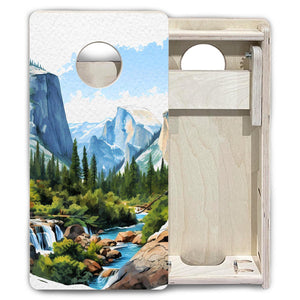 Yosemite - Mini or Vacation Size Boards by Cornhole Solutions, custom cornhole board detail photo 6