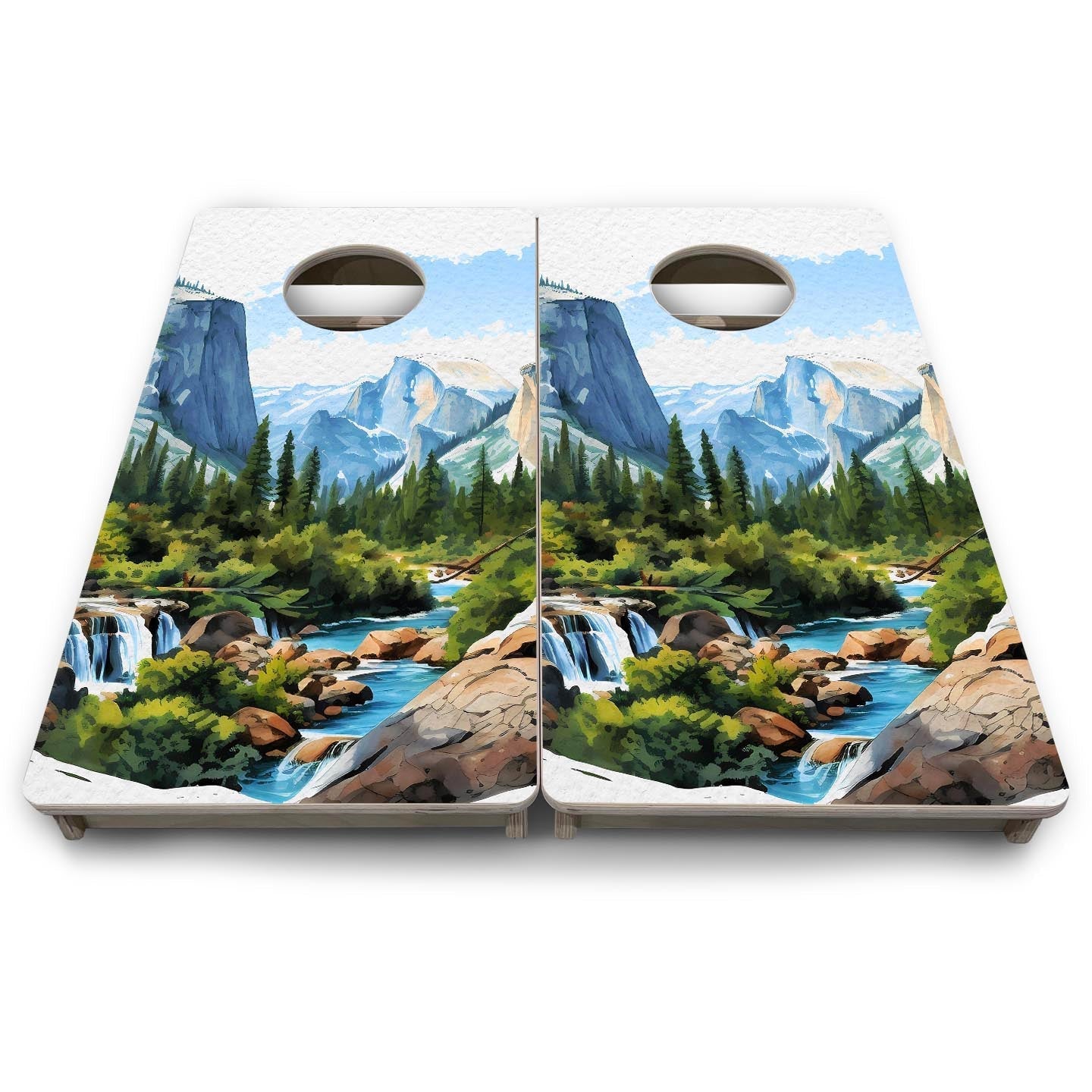 Yosemite - Mini or Vacation Size Boards by Cornhole Solutions, custom cornhole board detail photo 9