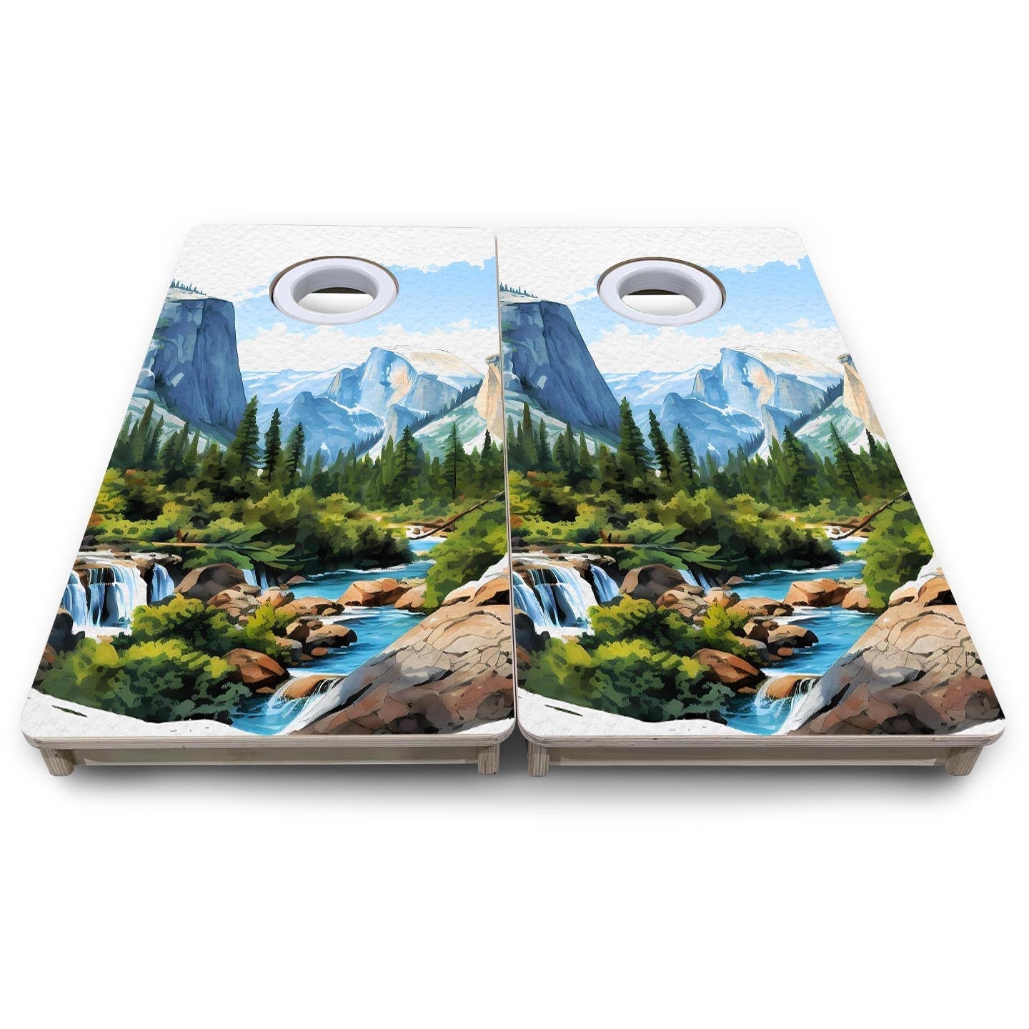 Yosemite - Mini or Vacation Size Boards by Cornhole Solutions, custom cornhole board detail photo 8