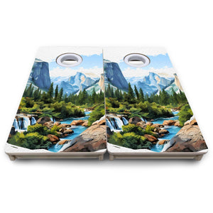 Yosemite - Mini or Vacation Size Boards by Cornhole Solutions, custom cornhole board detail photo 8