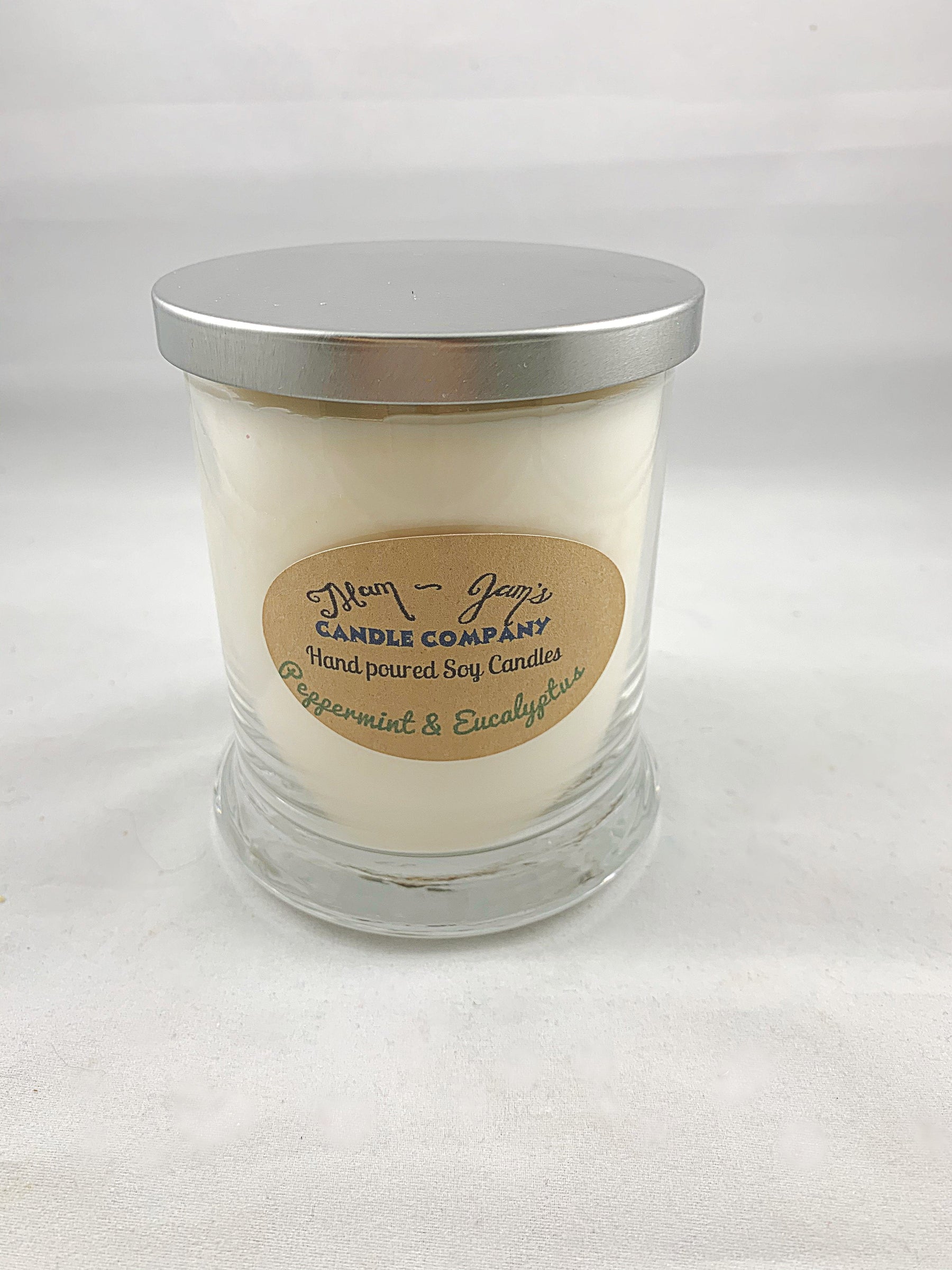 Peppermint & Eucalyptus soy candle and wax melts by Mam Jam’s Candle Company, detail image 3