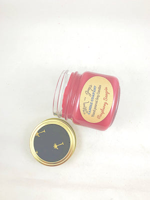 Raspberry Sangria soy candle and wax melts by Mam Jam’s Candle Company