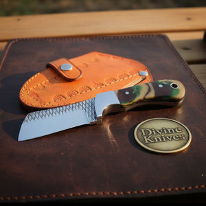 Camo Resin Rasp Bull Cutter Knife with Broad product detail, view 2