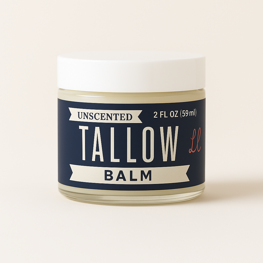 Unscented Tallow Balm | Natural Beef Tallow Vitamin E, Jojoba Moisturizer for Face & Body |Clean, Preservative-Free Skincare by Lady May by The Lady May, scented candle detail