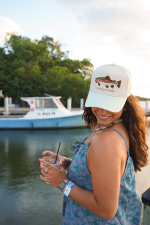 Catch You Later - Green Stripe Hat by KenzKustomz — product view 7