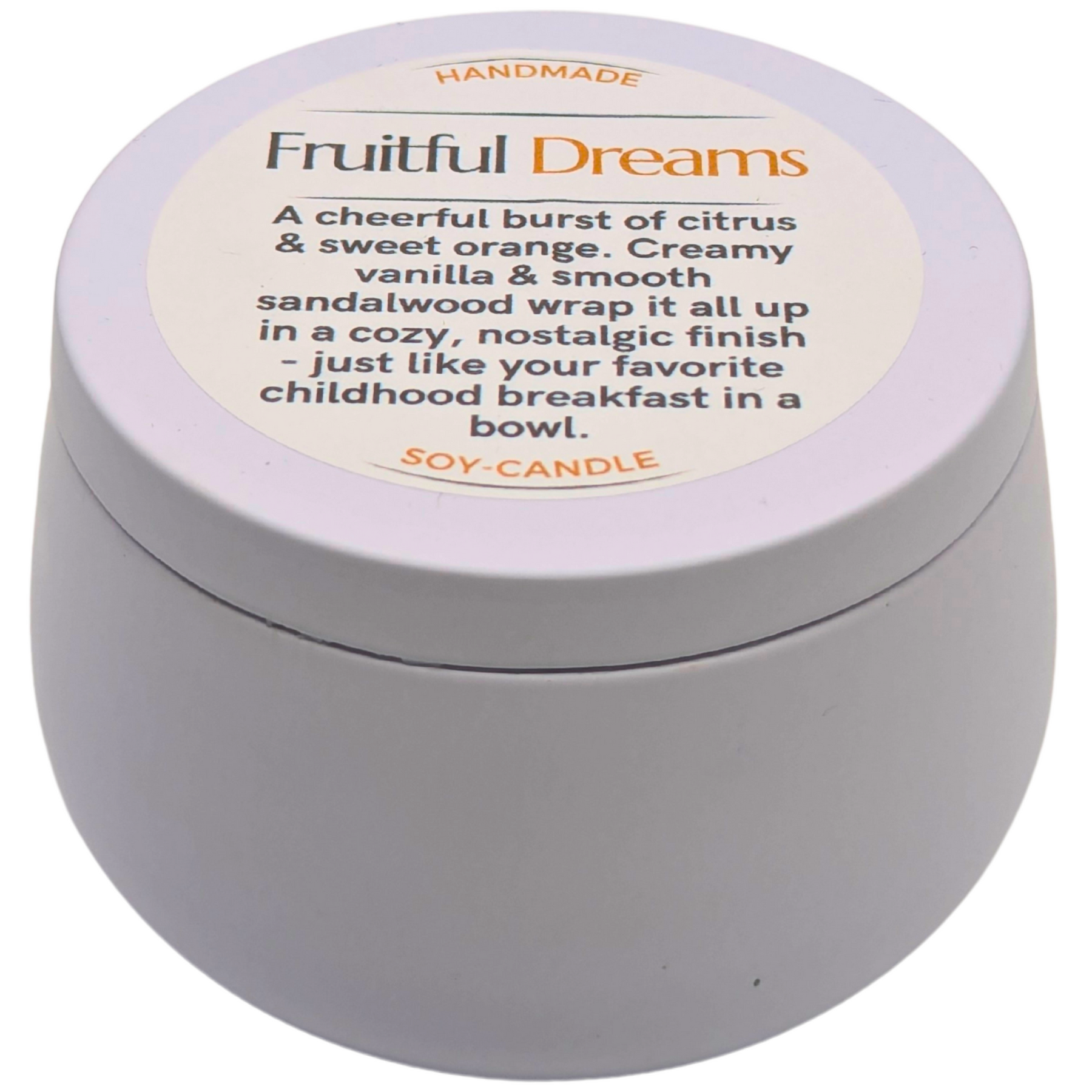 Fruitful Dreams™ Tranquil Soy Candle | Sweet Uplifting Joy – ResilScents™ by ResilScents, scented candle detail photo 6