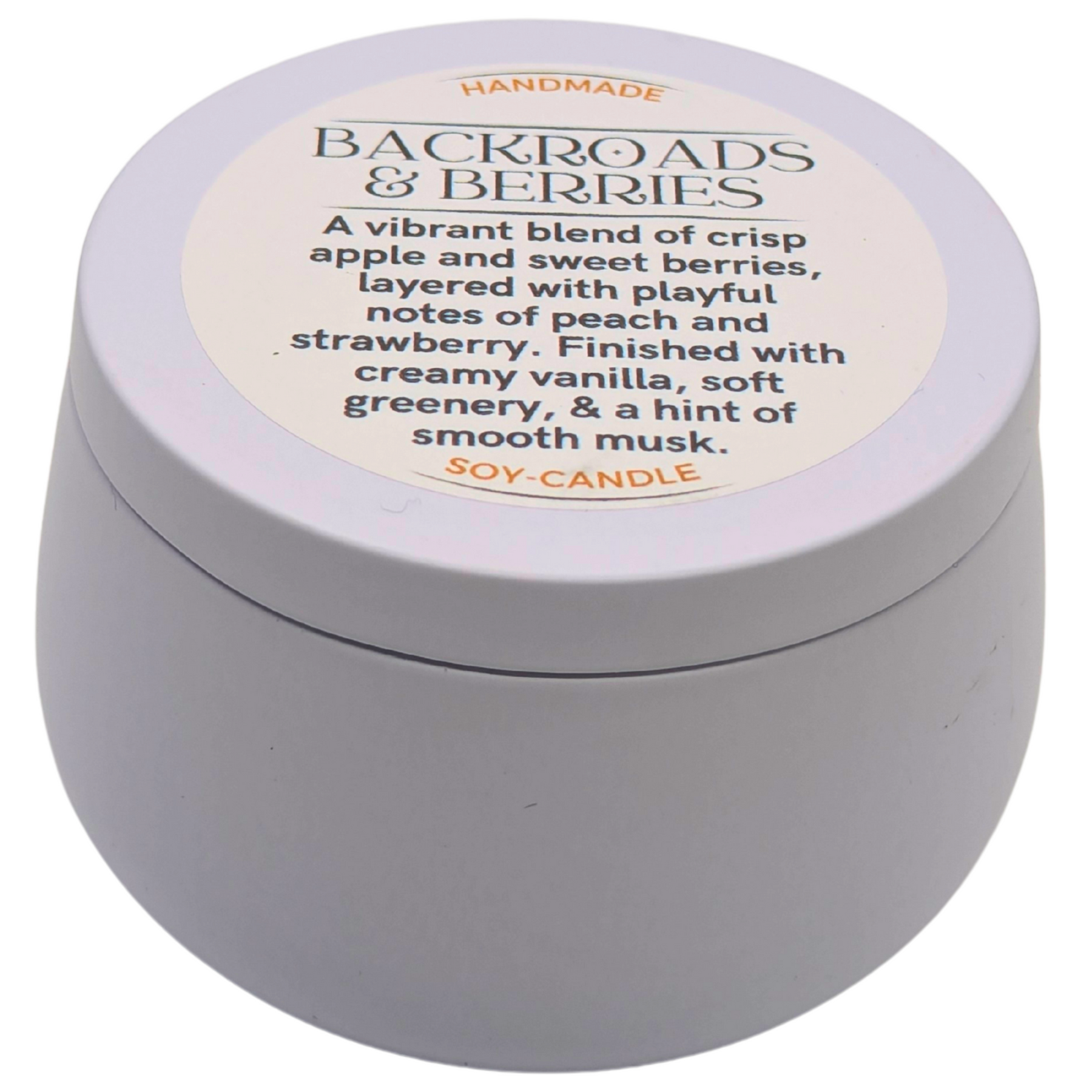 Backroads & Berries™ Tranquil Soy Candle | Nostalgic Country Calm – ResilScents™ by ResilScents, scented candle detail photo 6
