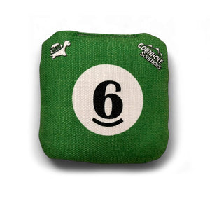 Pool Balls - Pro Style REC Cornhole Bags – Regulation 6"x6" – Full Set of 8