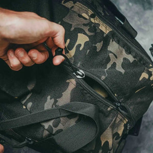 72-Hour 500D Cordura Duffle Bag by Recycled Firefighter, handmade leather goods detail photo 4