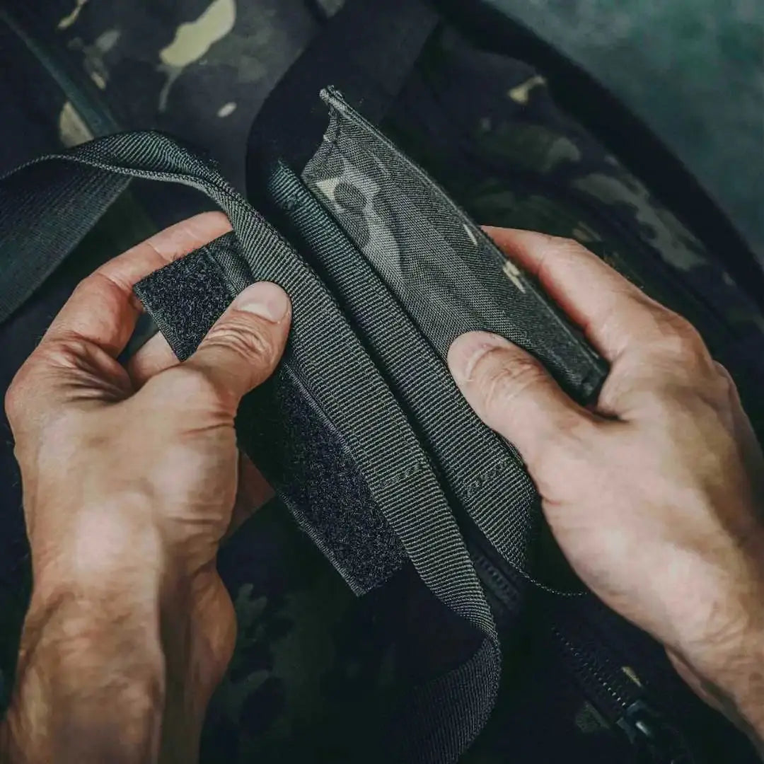 72-Hour 500D Cordura Duffle Bag by Recycled Firefighter, handmade leather goods detail photo 8